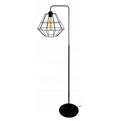 Kosz Lampa stojąca druciana w stylu loft 2 kolory czarny lub biały
